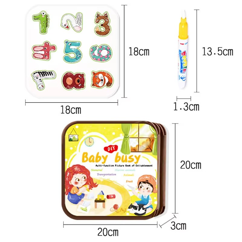 Interactive Kids Learning Book and Drawing Pad