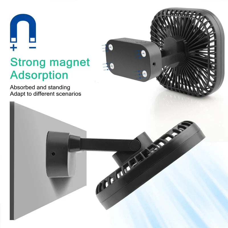 Portable Rechargeable USB Mini Fan with Timer