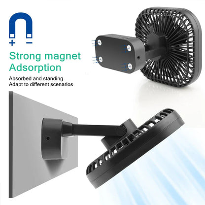 Portable Rechargeable USB Mini Fan with Timer