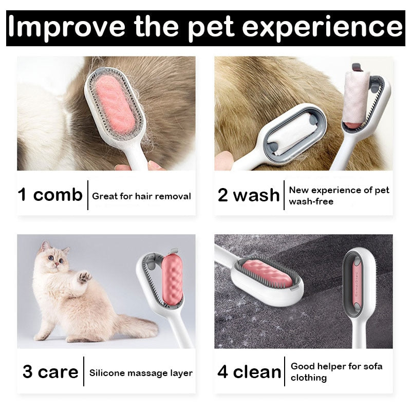 Easy Pet Detangling Gravity Brush