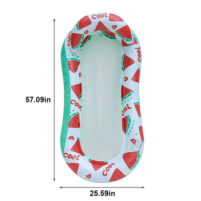 Comfortable Pool Float with Mesh and Armrests