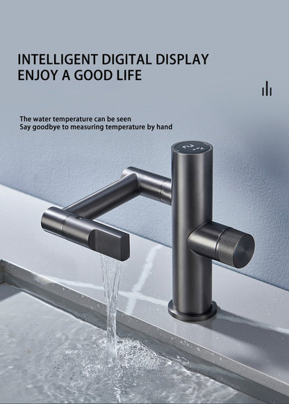 Stylish Automatic Rotating Waterfall Kitchen Faucet