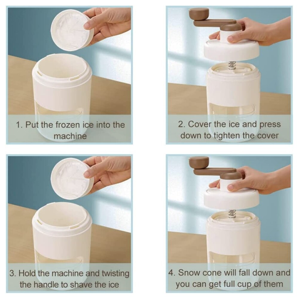 Compact Manual Ice Shaver Machine