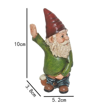 Fun Garden Gnome Statue with White Beard - Befez