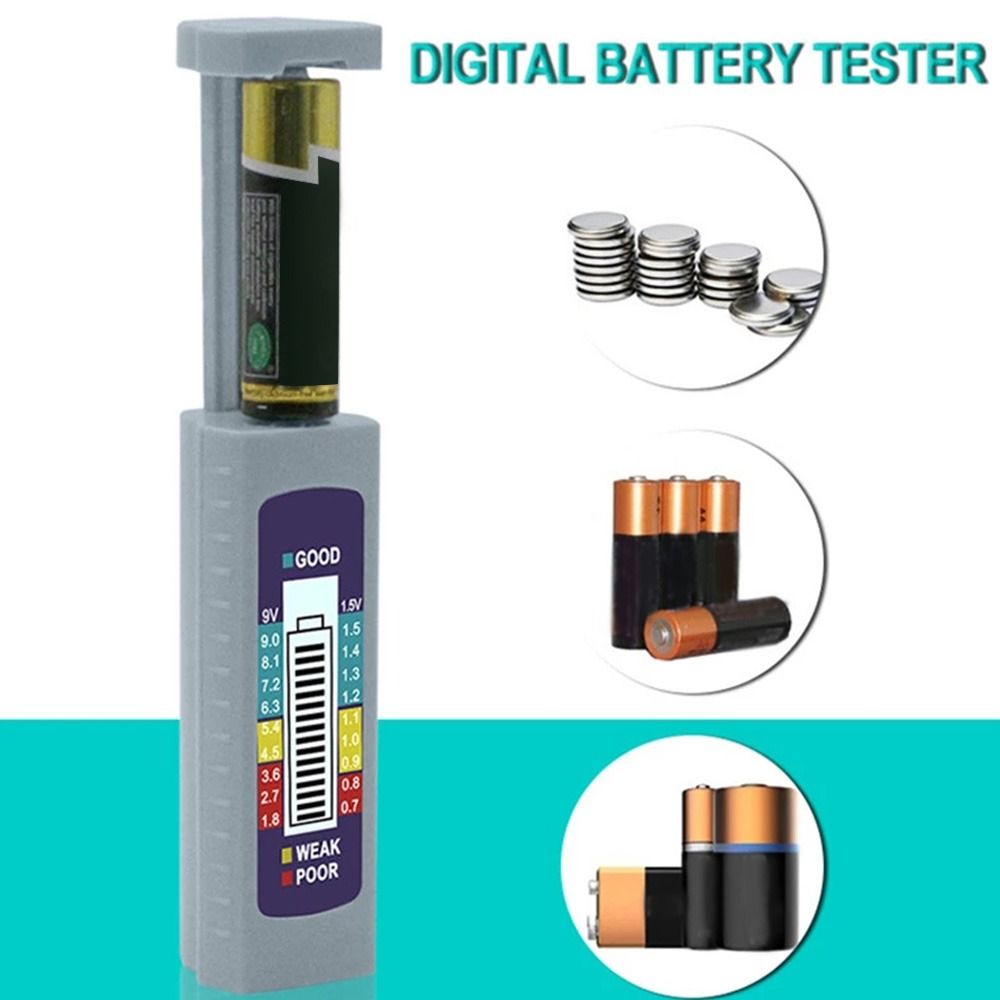 Accurate Universal Battery Voltage Tester with LCD Display