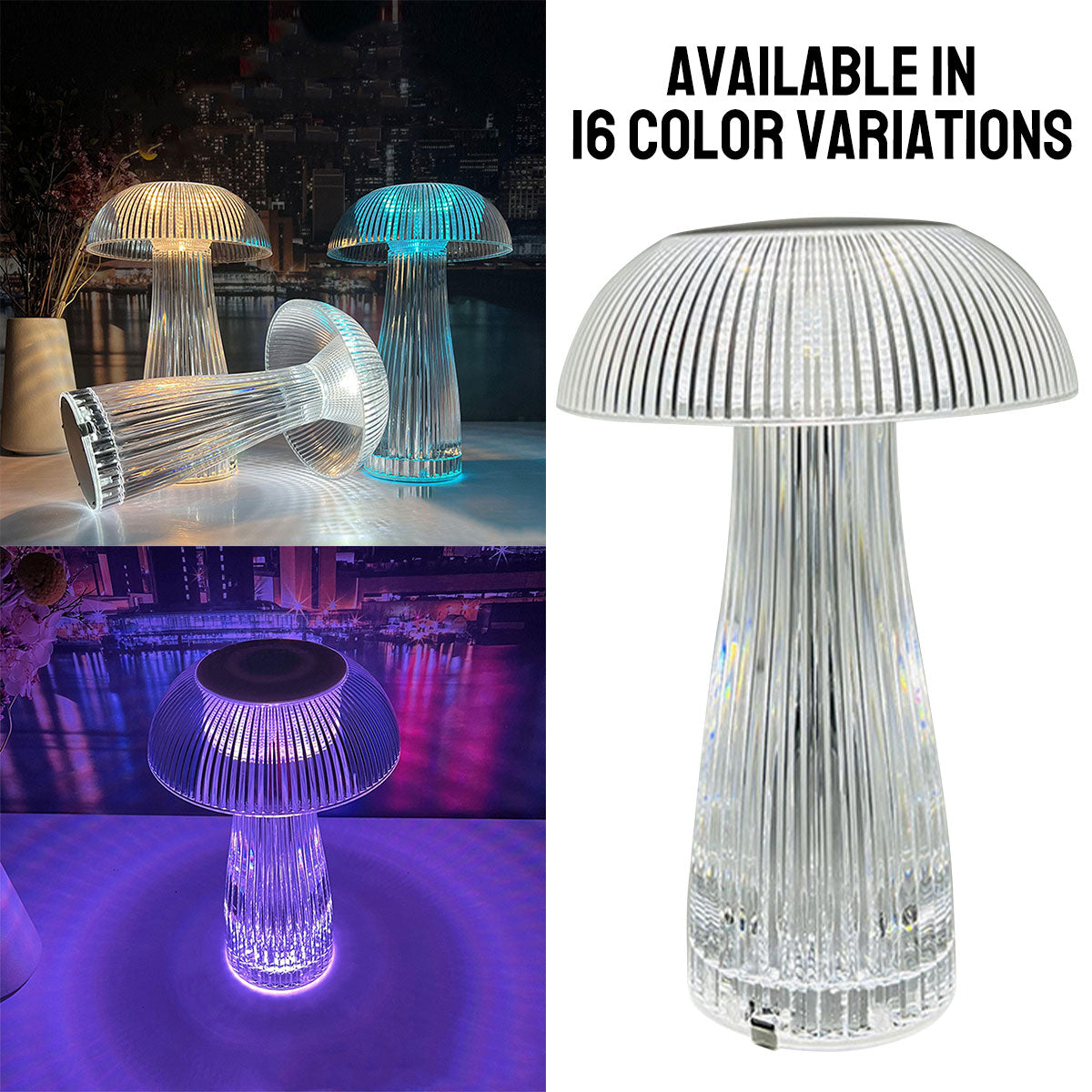 Bright Portable Desk Mushroom Lamp
