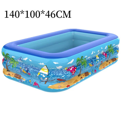 Fun Kids Inflatable Swimming Pool with Colorful Design