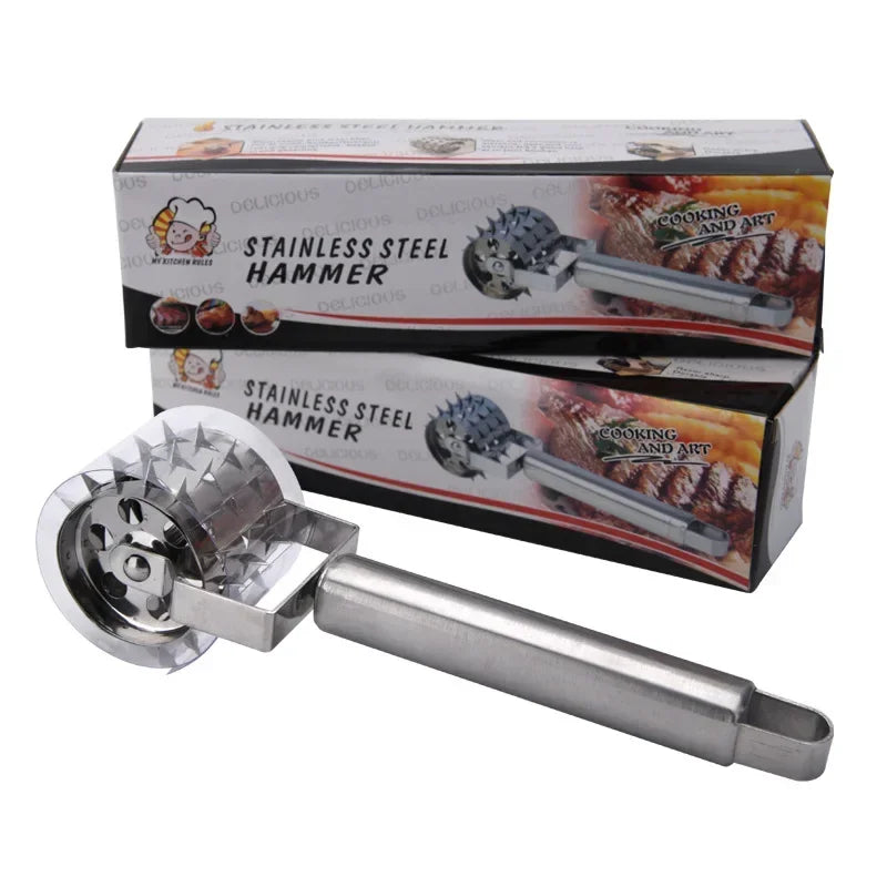 Premium Stainless Steel Meat Mallet Tenderizer Tool