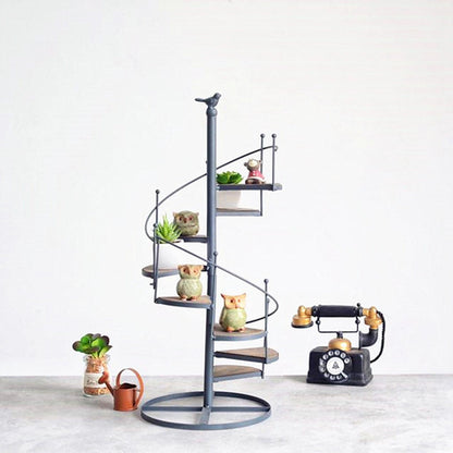 Stylish Spiral Plant Holder for Indoor Outdoor Decor
