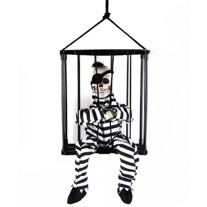 Spooky Prison Skeleton Halloween Decor