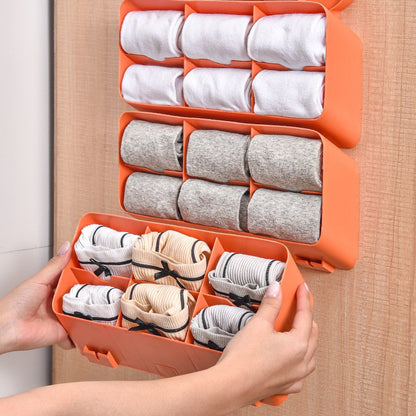Sticky Foldable Fabric Storage Wall Shelf