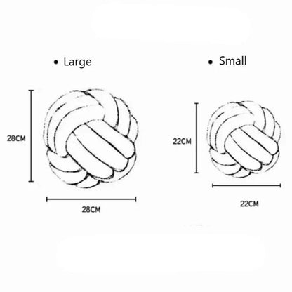 Soft Velvet Knot Pillow