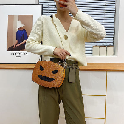 Small Orange Cute Shoulder Purse