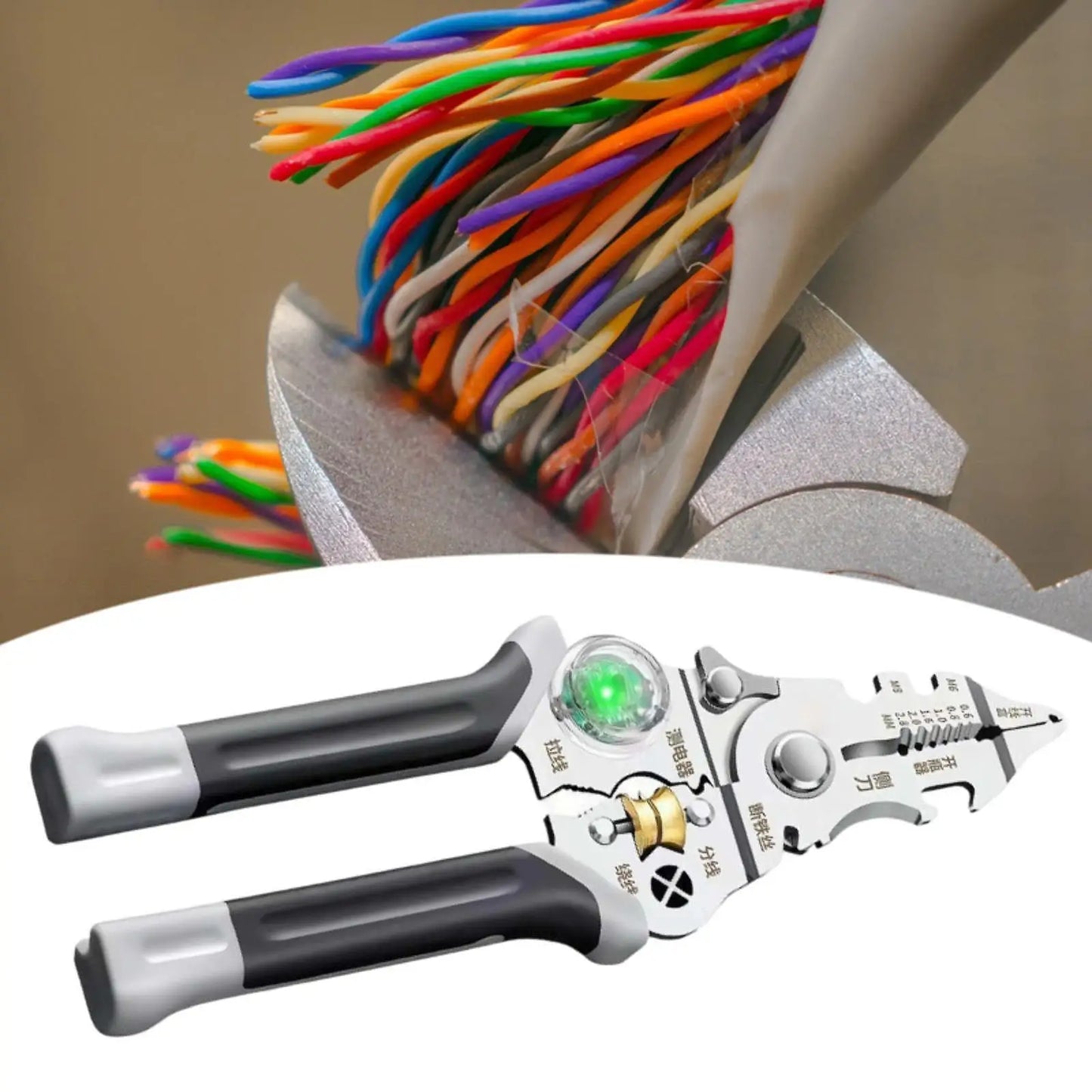 Automatic Wire Stripper Voltage Tester Plier