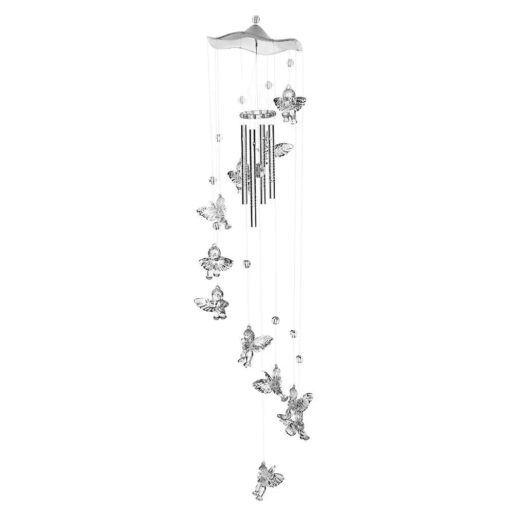 Delicate Metal Wind Chime with Bells and Butterfly