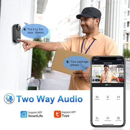 Wireless Smart Doorbell Camera with Night Vision