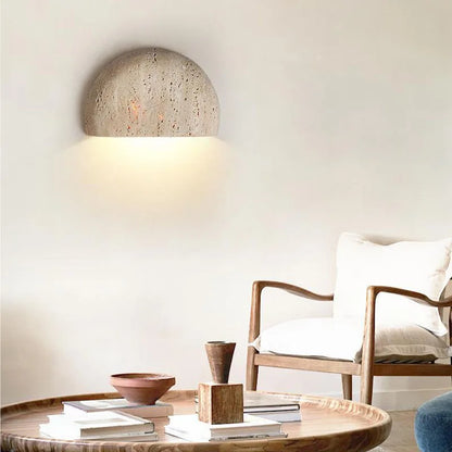 Rustic Natural Stone Vintage Wall Lamp