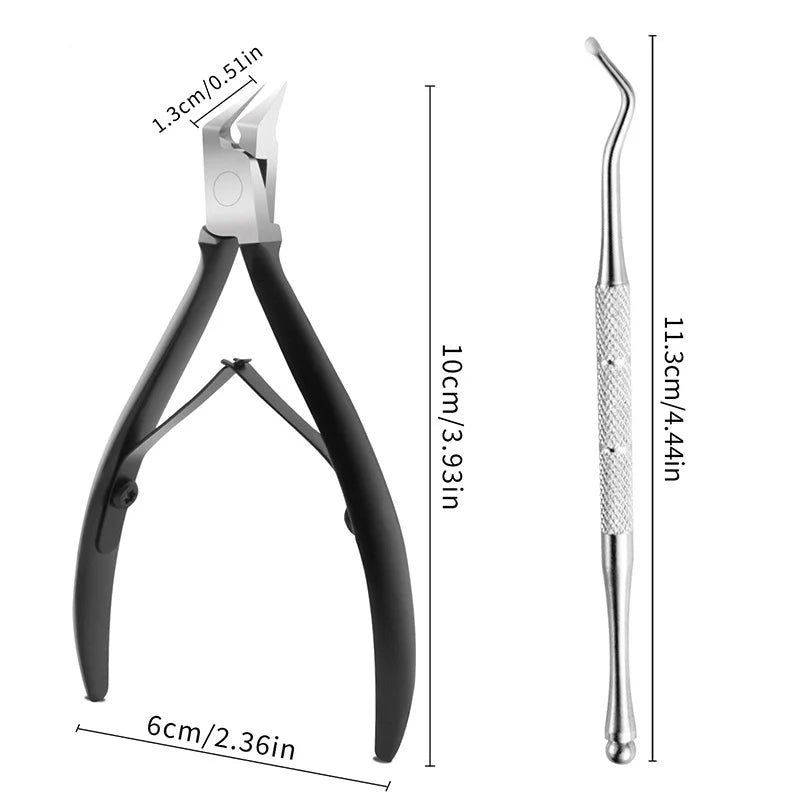 Premium Nail Clippers for Thick Toenails Stainless Steel