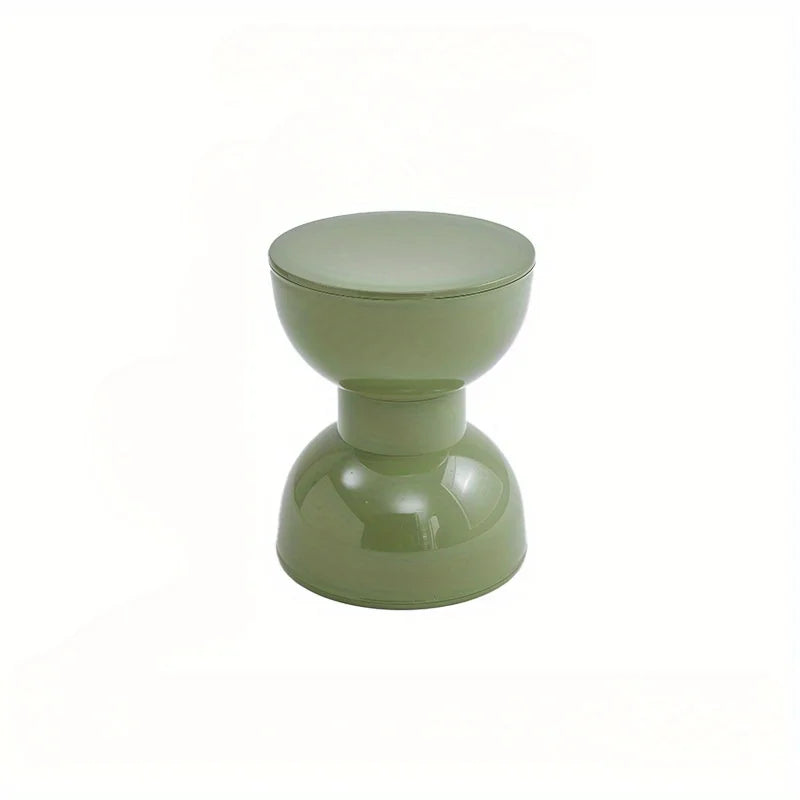 Compact Round End Table for Living Room or Hallway