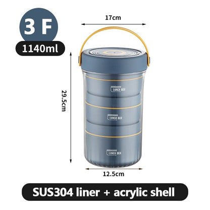 Insulated Spill-Proof Stackable Food Container Box - Befez
