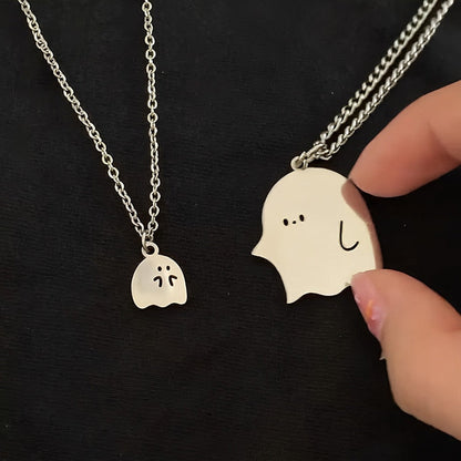 Adorable Ghost Lover Pendant Necklace