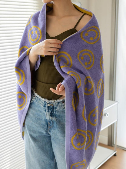 Fun Happy Face Beach Towel