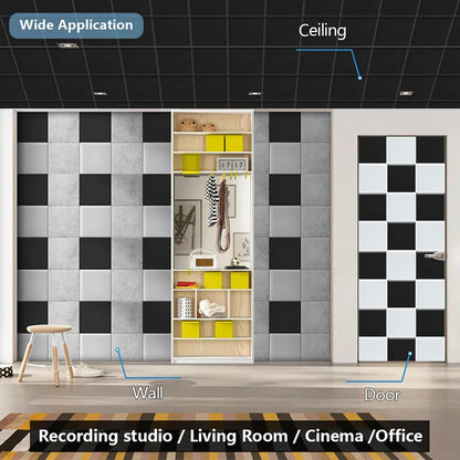 Green Sound Absorbing Wall Panels