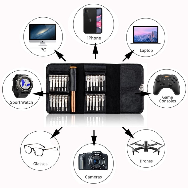 Ultimate 25-Piece Multi-Tool Screwdriver Set