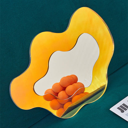 Decorative Glass Floral Wall Mirror