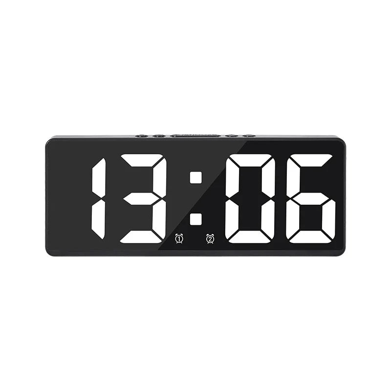 Compact LED Alarm Clock with Night Light