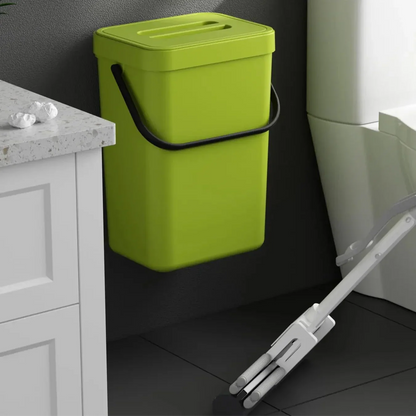 Space Saving Wall Mount Mini Bin with Lid