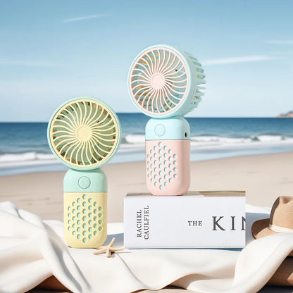 Compact Rechargeable Mini Hand Fan with Scented Mode