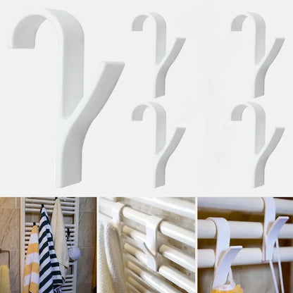Practical Radiator Hooks 4-Pack, Slim & Clear