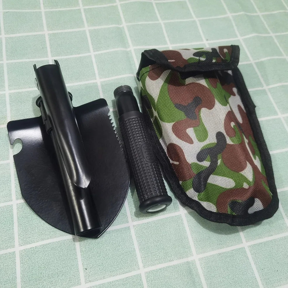 Portable 4-in-1 Stainless Steel Camping Shovel