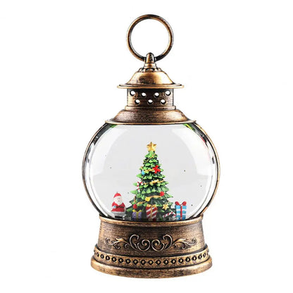 Classic Snow Globe Lamp with LED & Music Box