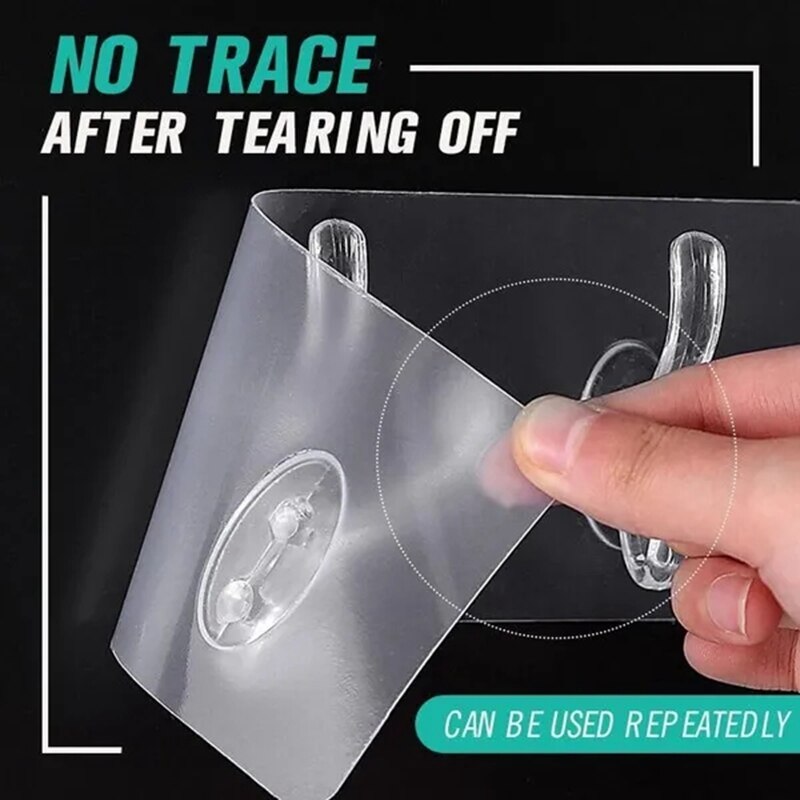 Clear Acrylic Easy Wall Hooks