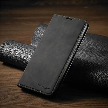 Premium Leather iPhone Cover with Strong Magnet