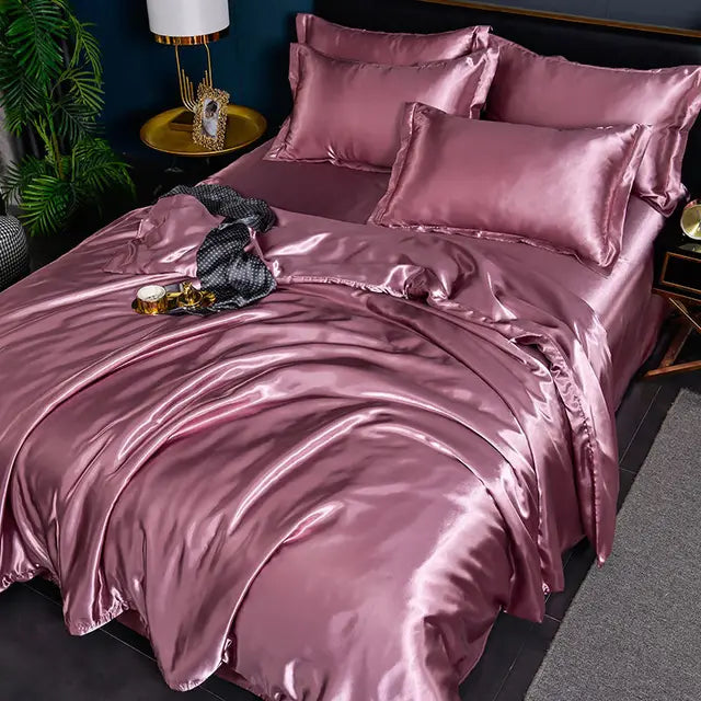 Soft Satin Bed Duvet Cover