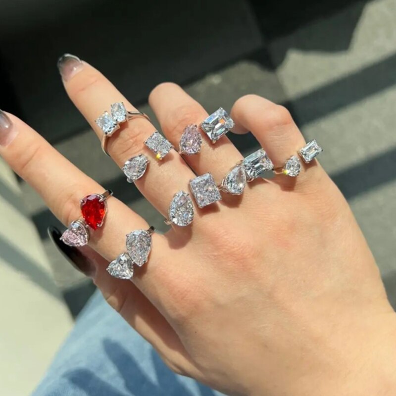 Befez | Elegant Teardrop Zircon Comfort Fit Ring