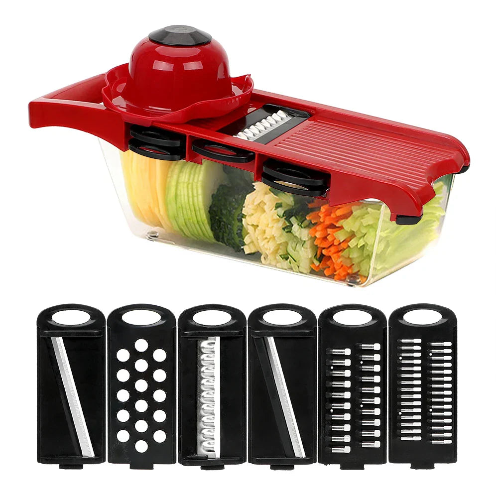 Easy Veggie Chopper 9-Piece Set with Safety Guard - Befez