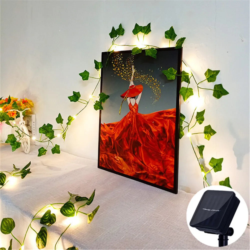 Outdoor Solar String Lights Warm White Garden Decor - Befez