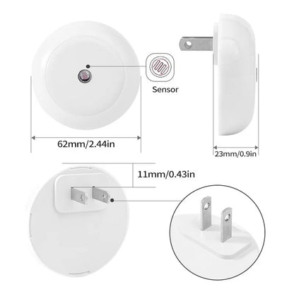 Smart LED Night Light with Auto Dimmer and Sensor