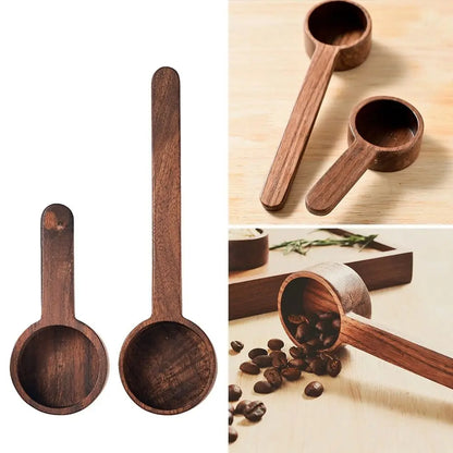 Natural Wood Kitchen Measuring Spoons Set