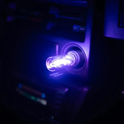 Colorful Glass Table Lamp with USB Touch Dimmer