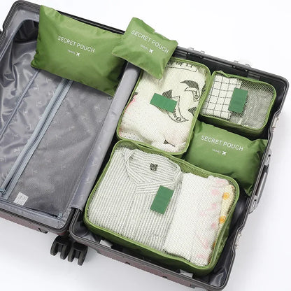 Practical Travel Luggage Organizer Kit 6-Piece Set
