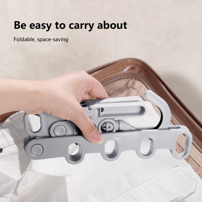 Portable Compact Folding Clothes Rack