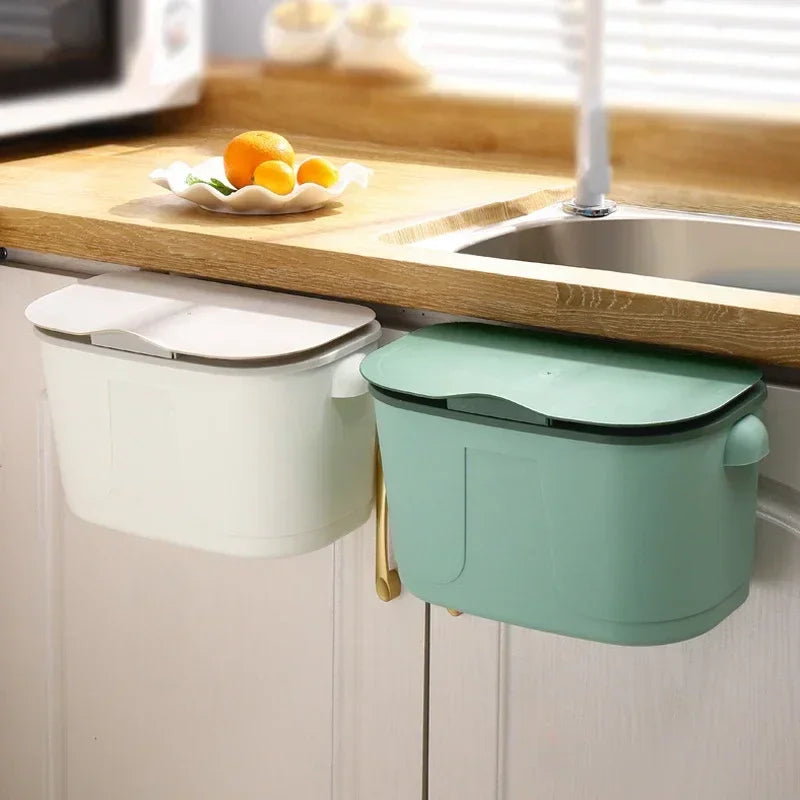 Large Storage Wall Basket with Lid for Kitchen & Bathroom