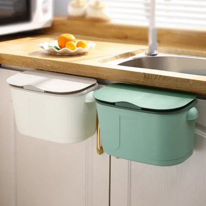 Large Storage Wall Basket with Lid for Kitchen & Bathroom