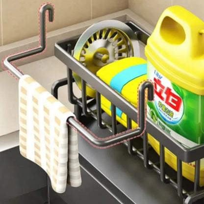 Practical Sink Caddy with Sponge Tray & Soap Holder