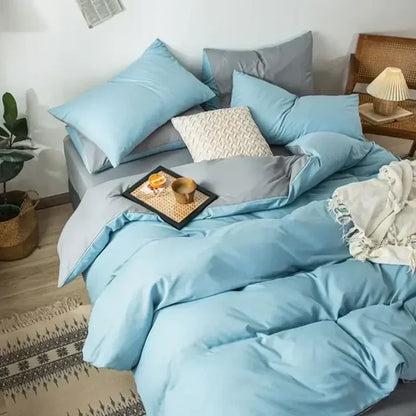 Soft Reversible Duvet Cover Set for Bed